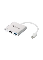 Sandberg USB-C Mini Dock HDMI With USB White
