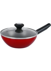 Prestige Classique Non-Stick Wok With Lid PR20977 Red 20cm