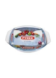 Pyrex Optimum Glass Oval Roaster Clear 2L