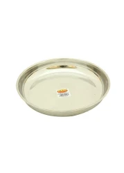 Raj Stainless Steel Rice Plate Silver 23cm