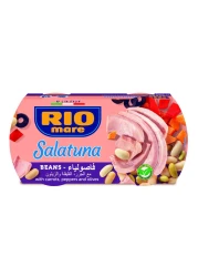 Rio Mare Salatuna Beans with Carrots Peppers and Olives, 160g Pack of 2