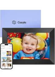 Cozyla Frame Digital Picture WiFi Free Unlimited Storage AIPowered Send Pictures Video via Google Photos Email Web Browser App Digital Photo Electronic Picture Slideshow 101 Inch Black