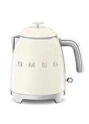 SMEG Mini 50's Retro Style 3 Cup Electric Kettle with Double Wall Anti Slip Base and Water Level Indicator (Cream)