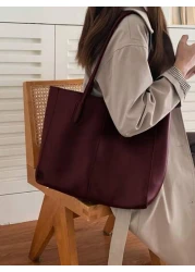 2 In 1 Tote Bag Casual Everyday Shoulder Bag With Storage Space Suitable For School Eye Catching Work Bags For Women