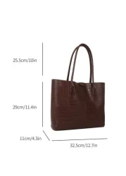 Vintage Tote Bag Women s 2025 New Fashion Commuter Bag Versatile Large Capacity Shoulder Bag