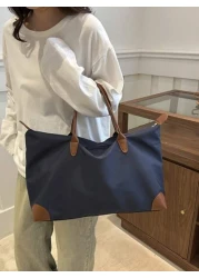 Minimalist Fashionable Creative Fitness Sports Travel Carry On Luggage Tote Shopping Bag Large Capacity Large School Tote Bag Multiple Compartments Perfect For Beach School Work Daily Use