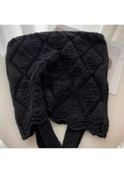 Hollow Out Color Patchwork Crocheted Tote Bag Vacation Style