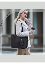 NEWHEY حقائب يد للنساء من الجلد حقيبة كتف سعة كبيرة حقائب يد وحقائب محمولة مع جراب صغير قابل للإزالة