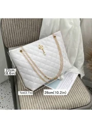 حقيبة كتف نسائية بنمط الماس الرائعة و العصرية