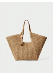 SHECARRY Women s Bohemian Style Large Capacity Woven Tote Bag Perfect For Beach Vacation Travel Shopping And Vacation Essentials