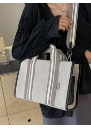 Simple Large Capacity Tote Bag Handbag Shoulder Bag Crossbody Bag School Bag Large Capacity Portable For Teen Girls Women College Students White Collar Workers Perfect For Work Back To School Middle S