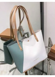 Tote Bag For Girls Lightweight Faux Leather With Top Handle Perfect For Daily Commute Travel Tote Bags For Ladies