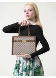 3 قطع/مجموعة أكياس تسوق كبيرة السعة مع طباعة زهرية أنيقة