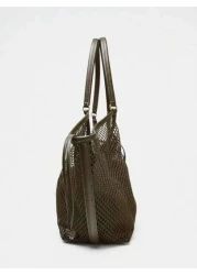 Large Capacity Women s Beach Bag Hollow Out Mesh Beach Tote Bag Outdoor Travel Holiday Storage Bag