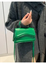 Fashionable Solid Color Minimalist Retro Mini Handbag Suitable For Shopping Wallet Young Women College Students New Graduates Office Workers Suitable For Office College Work Business Commuting Outdoor