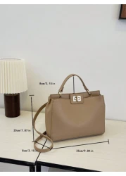 Fashionable And Simple Solid Color Small Square Bag For Women Shoulder Crossbody Handbag