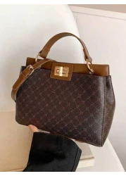 Fashion 2024 Sells European And American Retro Ladies Custom Printed Scratch Resistant Materials Holiday Gifts Middle Aged Mother Bags Large Capacity To Meet Daily Travel And Shopping Occasions And Ca