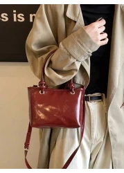 High End Milly Handbag Women s 2025 New Red Wedding Bag Fashionable Tote Shoulder Crossbody Bucket Bag