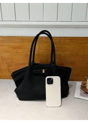 Large Capacity Tote Bag New Stylish And Minimalist Commuter Handbag Fashionable And Versatile Shoulder Bag For Women