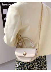 Mini Chain Flap Saddle Bag Fashionable Business Casual Bag For Women Pefect For Office Business And Work