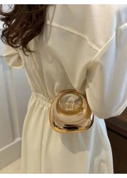 Acrylic Crescent Moon Box Purse Mini Handbag Fashionable Versatile Chain Shoulder Crossbody Bag Suitable For Lipstick Earphone Valentine s Day Gift