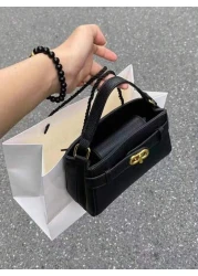 New Style Women s High Quality Texture Handbag Shoulder Bag Fashionable Crossbody Bag Simple Square Shaped Bag Versatile And Stylish For Going Out