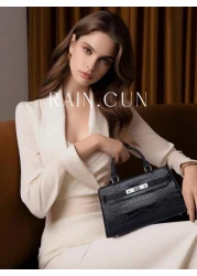 Business Casual Fashion 1pc Solid Color Crocodile Pattern Women s Tote Bag For Teen Girls Women College Students Teacher White Collar Workers Rookies White Collar Workers Perfect For Office Work Busin