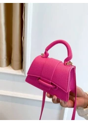 This Year s Popular Super Texture Bag Foreign Mini Small Square Bag New Solid Color Versatile Handbag Women s Bag