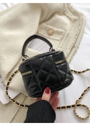 Lightweight Mini Bag Chain Bag Quilted Thread Bag Clutch Bag Bucket Bag Crossbody Bag Suitable For Teen Girls College Students And White Collar Workers Perfect For Office University Work Business Comm