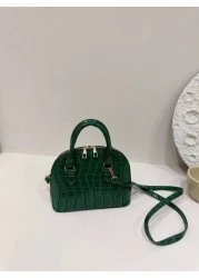 Vintage Style Seashell And Woven Grass Tote Bag With Pretty Mesh Decoration For Women Perfect Shoulder Bag Made Of Pu With Woven Grass And Mesh Materials