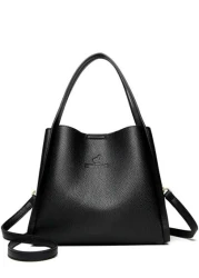 High Quality Soft Leather Handbags For Women Casual Shoulder Tote Bag Luxury Designer Ladies Large Capacity Purse Bags Hot Bag For Women Elegant