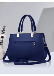 2pcs 1pc Women Solid Color Handbag Wallet Set With PU Leather Bow Pendant Zipper Closure Great Mother s Day Valentine s Day Gift Elegant Women Tote Bag Shoulder Bag Cross Body Bag Large Capacity Purse