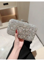Moonlit EveBag Rhinestone Decor Women s Evening Bag
