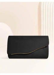 SIIZA Glitter Shiny Luxury Glamorous Elegant Exquisite Large Women Clutch Purse Evening Bag Prom Handbag With Detachable Chain For Wedding Elegant For Girls Women College Students Rookies White Collar