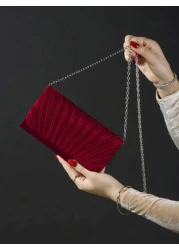 Shiny Fashion Elegant Casual Clutch Envelope Bag Alluring Luxurious Delicate Small Square Chain Bag Suitable For Women Students Office Ladies Brides As Evening Bags Wallets Handbags Great Gift For Wed