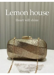 Spring Glamorous Faux Leather Glitter Clutch Bag Women Elegant Evening Party Handbag Shoulder Bag Suitable For Formal Events Weddings Parties