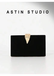 Women Classic Formal White Evening Clutch Bag With Leaf Metal Buckle Decor Box Shape Party Clutches Wedding Purse