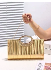 Sparkling Women s Evening Clutch Glitter Fabric Metal Accessories Decor Metal Chain Suitable For Wedding Banquet Party Prom Holiday Gift Formal Dress Matching Valentine s Day Gift Birthday Gift Perfec