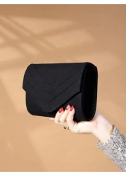 Luxury Evening Bag Glamorous Elegant Refined Alluring Quiet Luxurious Metal Edged Chain Square Velvet Bag Suitable For Ladies Party Girls Brides Perfect For Parties Weddings Galas Dinners Great Gift F