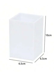 Makeup Brushes Holder Clear Brush Beauty Organizer Cosmetic Brush Storage Plastic Cosmetic Brush Pen Storage Case Clear Pen Brush Holder Room Home Bedroom Bathroom House Pink Room Living Room Decor Tr