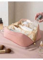 1pc Makeup Bag Makeup Organizer Portable Travel Storage Bag Waterproof Toiletry Bag Multi Functional Hanging Bag Skincare Product Bag Makeup Brush Holder Cosmetic Tool Bag Travel Essentials Bathroom S