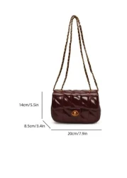 Nanfeng Chio2n Fancheng Red Maple Small Square Bag Women s New Red Chain Shoulder Crossbody Bag