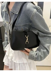 Minimalist Crescent Underarm Bag Shoulder Bag Women s Stylish Handbag Purse For Commuter