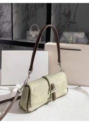 Dedoo 1pc Handbag 2024 New Fashion Handbag Joker Cowboy Long Stick Handbag 2024 New Advanced Texture Niche Original Shoulder And Underarm Slung Suitable For Travel Dating Shopping White Collar Workers