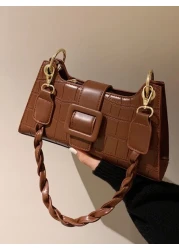 Lightweight Crocodile Embossed Bag For Teen Girls Women College Students Rookies White Collar Ers College Commute Outdoors Travel Outings Business Casual Women Bag Pefect For Office Business And Work