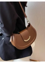 Women s Simple PU Handbag Shoulder Bag Crossbody Bag Clutch Bag Multifunctional Bag