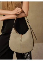 MOTF PREMIUM PU LEATHER TURNLOCK SHOULDER BAG