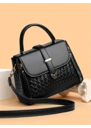 New Fashionable All Match Retro Minimalist Shoulder Bag Handbag Tote Bag Solid Color Crossbody Bag PU Leather Women s Bag Niche Design Sophisticated Suitable For Commuting Daily Shopping Dating Outing