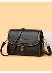 2024 New Product Solid Color Retro Women s Handbag Luxury Designer Women Crossbody Bags High Quality Soft Leather Female Wallet