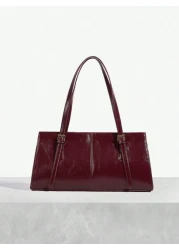 SHEIN SXY Ladies Women Shoulder Bag Hobo Bag Fashionable Elegant Simple Personality Versatile Classic For Commute Office Date Daily Shopping Afternoon Tea